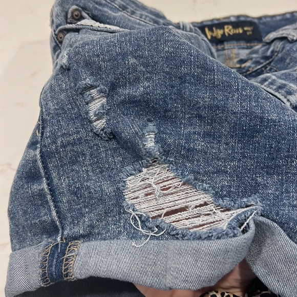 Ripped High Rise Jean Shorts - Picture 5 of 5